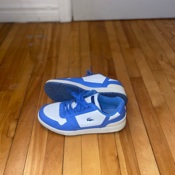Shoes Lacoste White Blue Like New - Picture 2 of 5